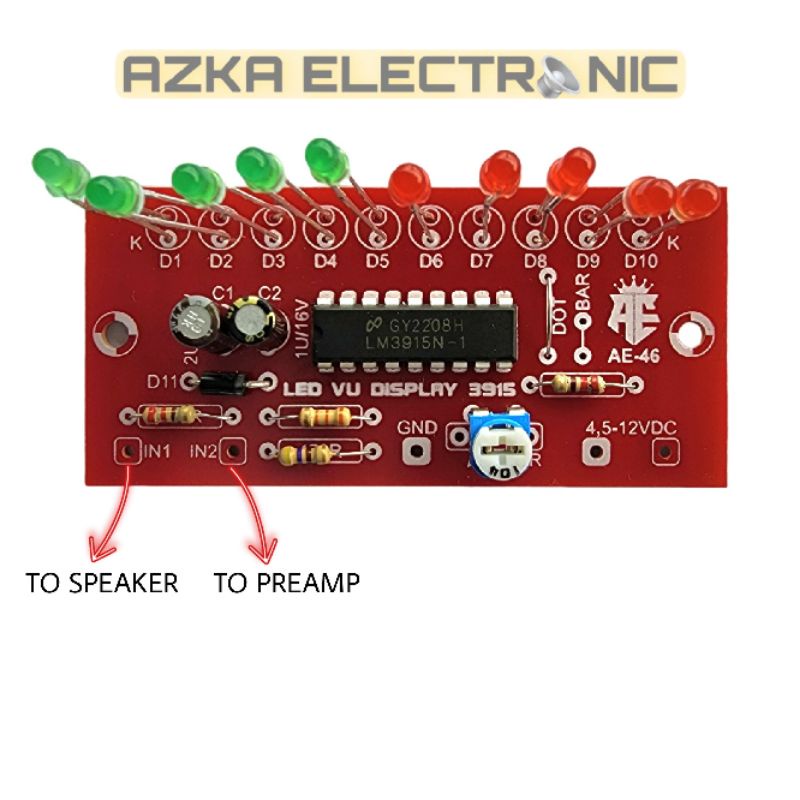 Kit Led VU Display LM3915 LM 3915 AE-46