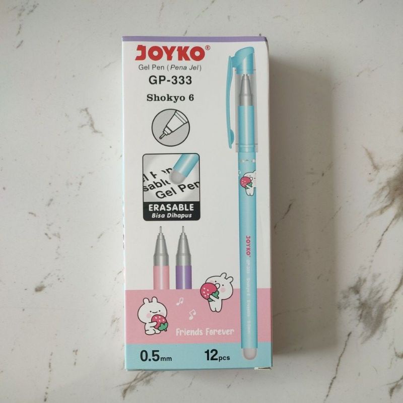 

HJK Pulpen Gel Bisa Di Hapus Joyko GP-333 Shokyo 6 Erasable ( 1 Pack / 12 Pcs )