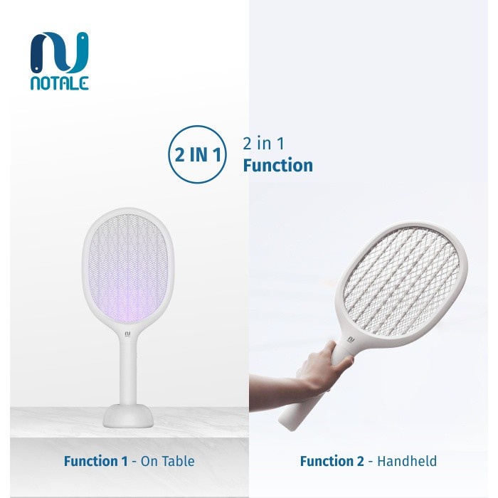 Notale Raket Nyamuk Charger Mosquito Killer 2in1 Rechargeable