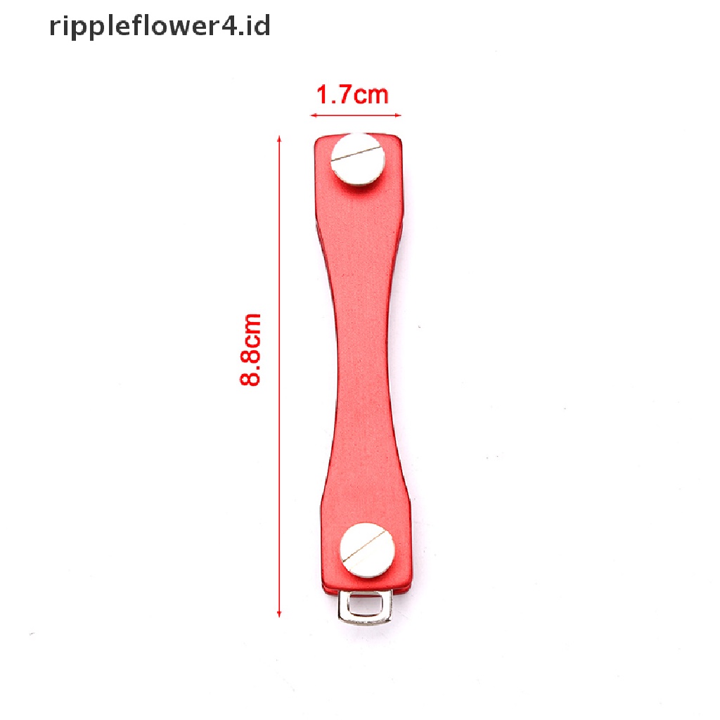 {rippleflower4.id} Gantungan Kunci Mini Kunci Compact key Decorative Holder Clip Home Storage Metal key Clip~