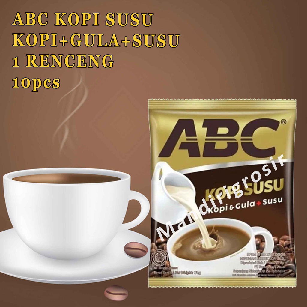 

Kopi+Gula+Susu * ABC Kopi Susu * Kopi Bubuk ABC * 1 Renceng 10pcs