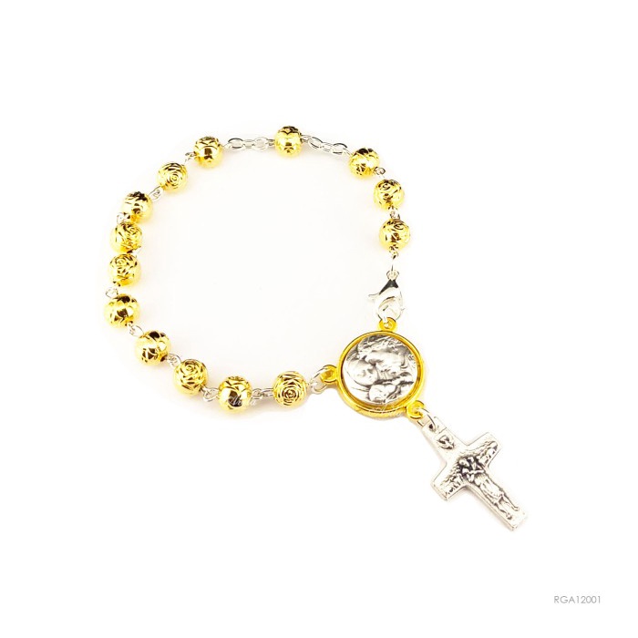 

Nemodorry Rosario Gelang Rose 6Mm Center St . Joseph Toko Katolik