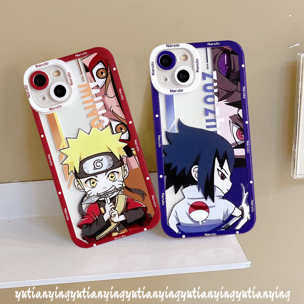 Realme C35 8i 9 9Pro Plus 9i GT C12 C15 C31 C30 C25 C25s C25Y C20 C11 C21 C3 C21Y C20A 8Pro 8 6i 5i 5 5s Kartun Animel NARUTO Cute Sasuke Dan Shikamaru Soft TPU Clear Case