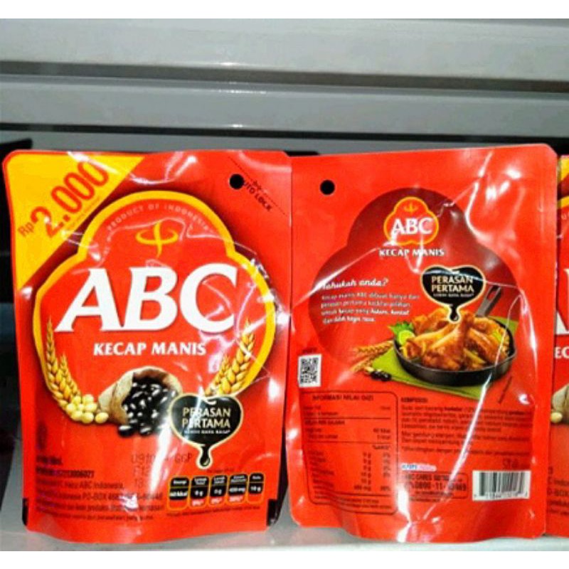 

ABC Kecap Manis Pouch 60 ML / Kecap Manis ABC Kemasan Ekonomis Eceran 2000
