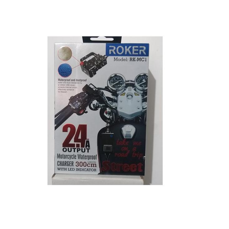 Dijamin Laris Charger Motor Roker Street RK-MC1 Charger Motor 2.4A Waterproof