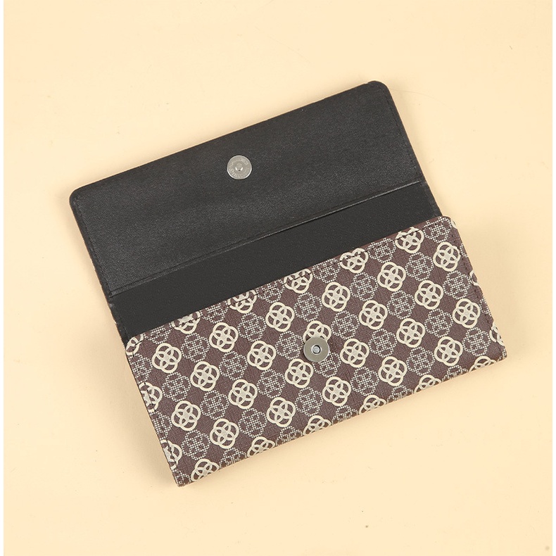Dompet Panjang Wanita Import Dompet Lipat Panjang Perempuan Murah Dompet Casual Fashion Cewek Kekinian Motif Cantik D100