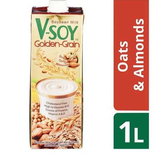 

[PRODUK BZJ9Y] Vsoy Susu Kedelai Original / Multi Grain | V-soy Soya Milk 1 Liter UHT 0V7