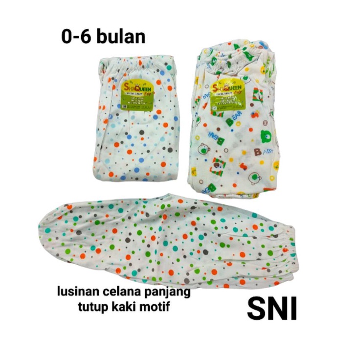 grosir!!! lusinan celana panjang tutup kaki bayi motif