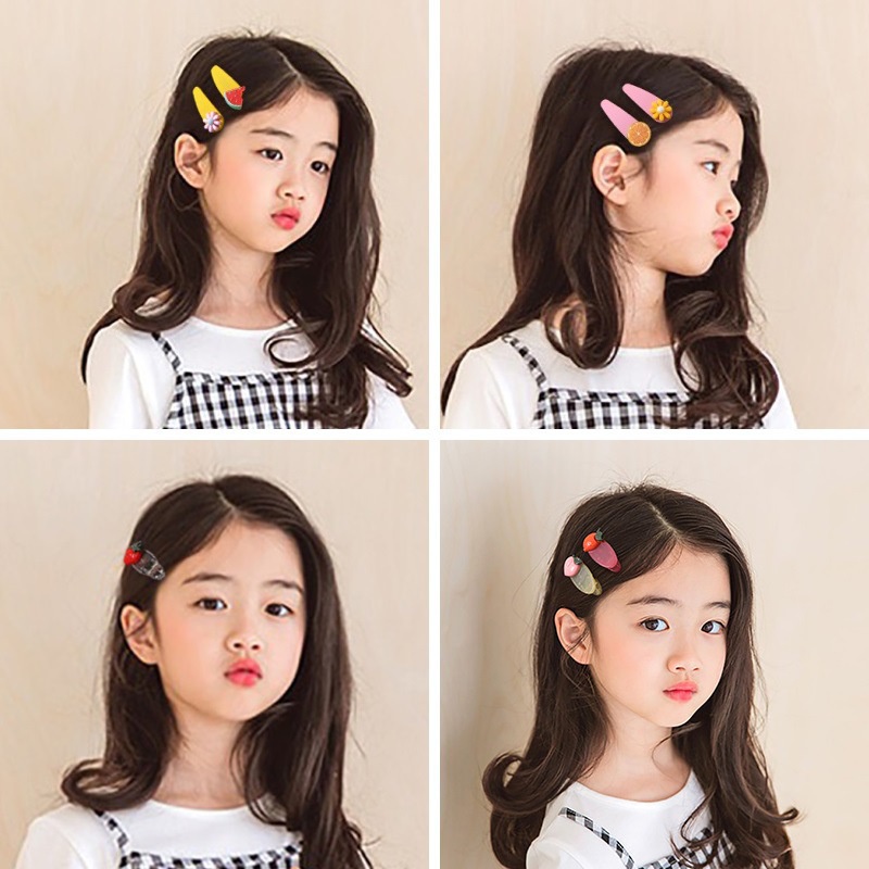 Jepitan Rambut Anak Transparan Motif Karakter Buah Korean Style - SH2013