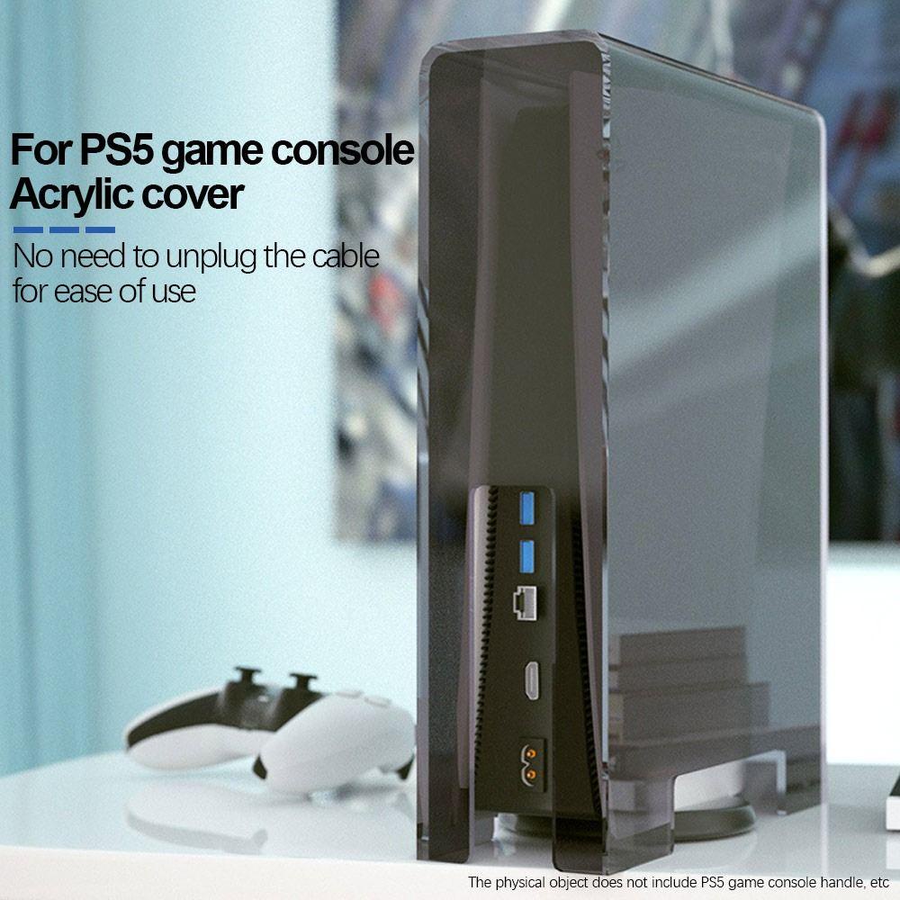 POPULAR Populer Casing Tahan Debu Cover Host Konsol Game Akrilik Bening Untuk PS5