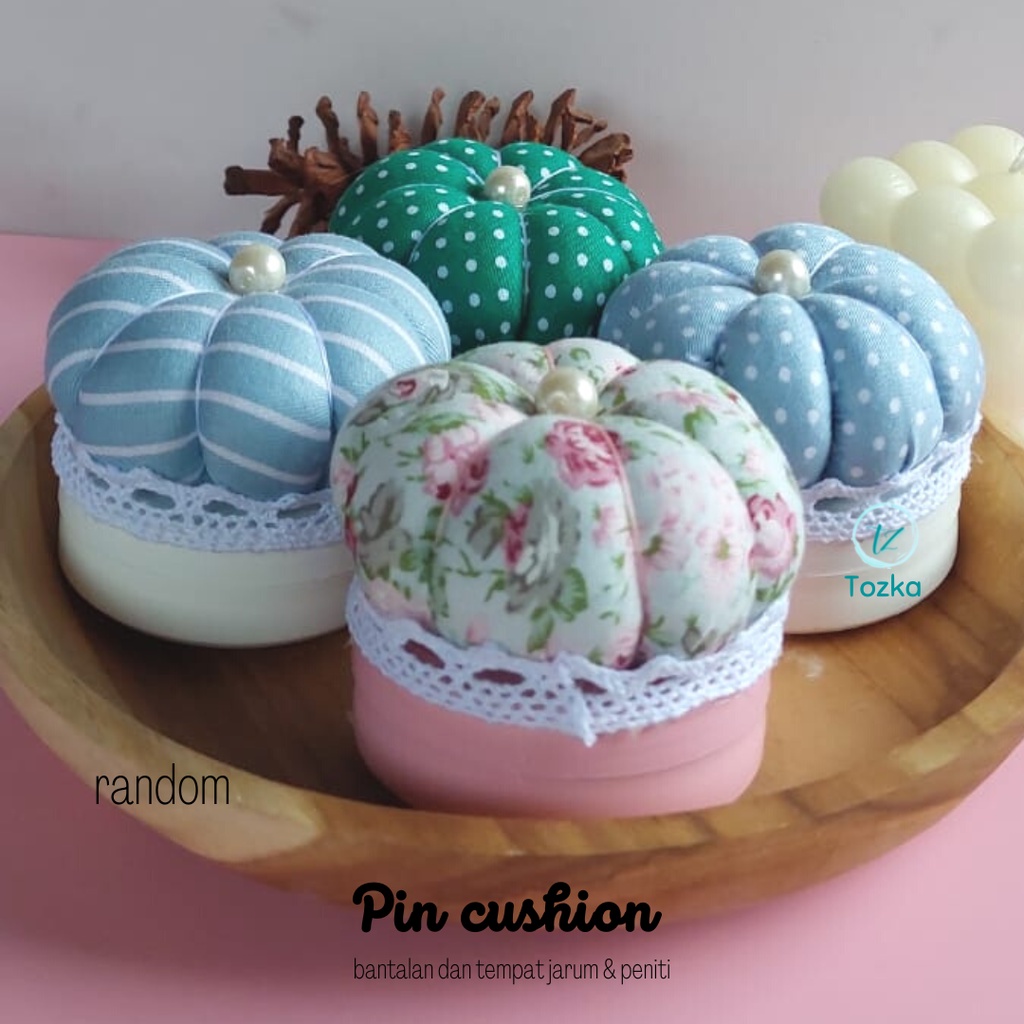 Pin cushion set I Bantal jarum I Tempat jarum pentul dan bros