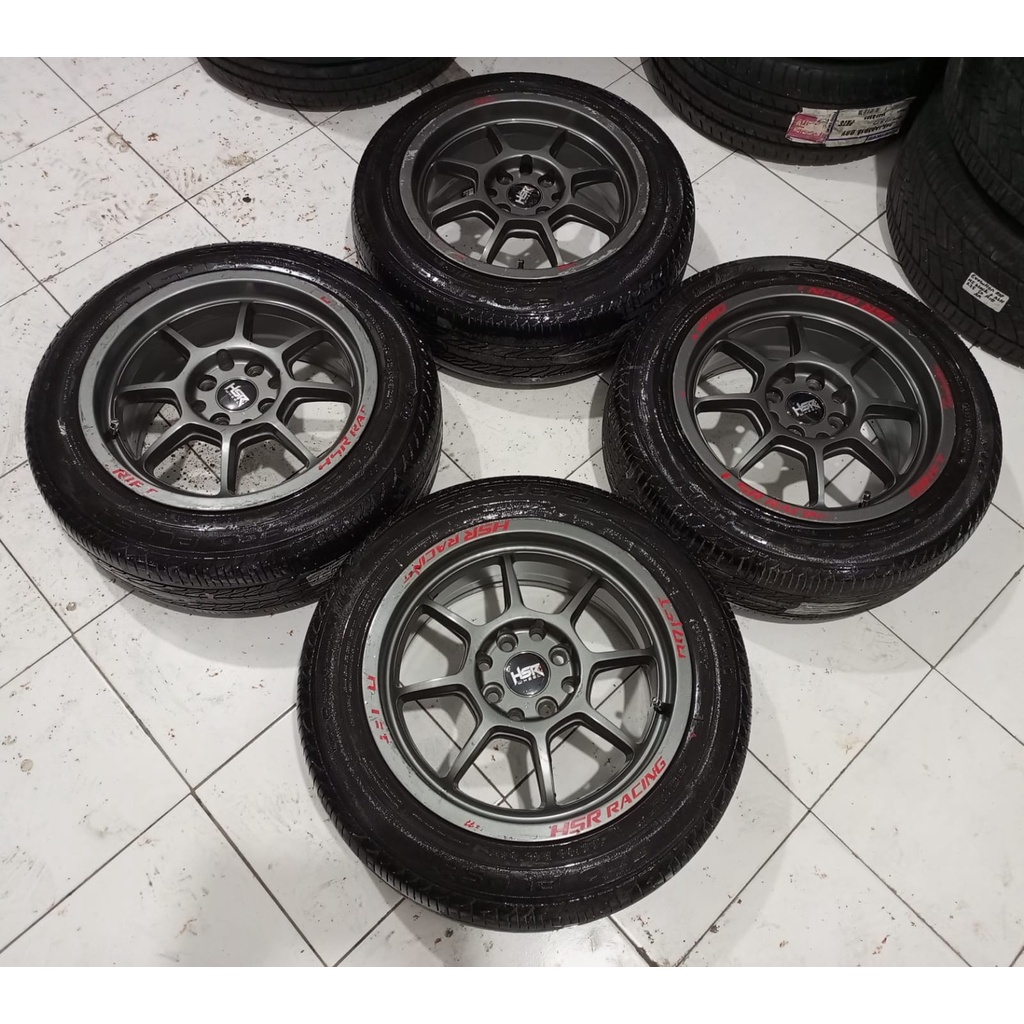 Velg Mobil Bekas Yumei Ring 14 Pcd 8x100/114,3 + Ban (2) 185 60 R15