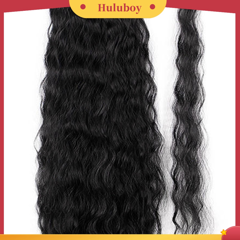 Rambut Palsu Ponytail Keriting Panjang Bahan Wol Lembut Nyaman Mudah Digunakan Untuk Rumah