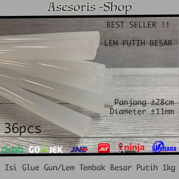 

ISI LEM TEMBAK BESAR WARNA PUTIH 1KG MADE IN TAIWAN