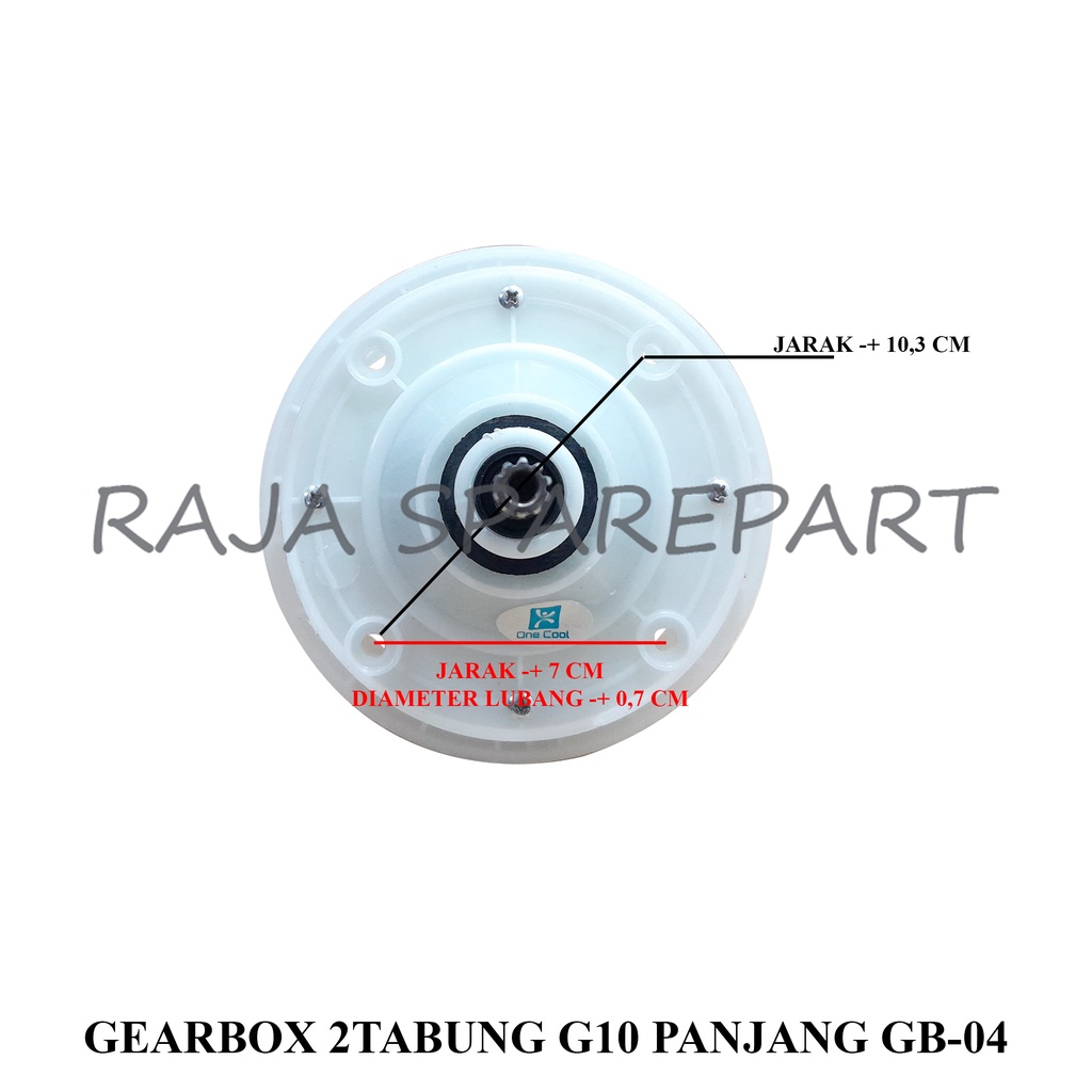 Gearbox Mesin Cuci 2 Tabung Gigi 10 Panjang GB04