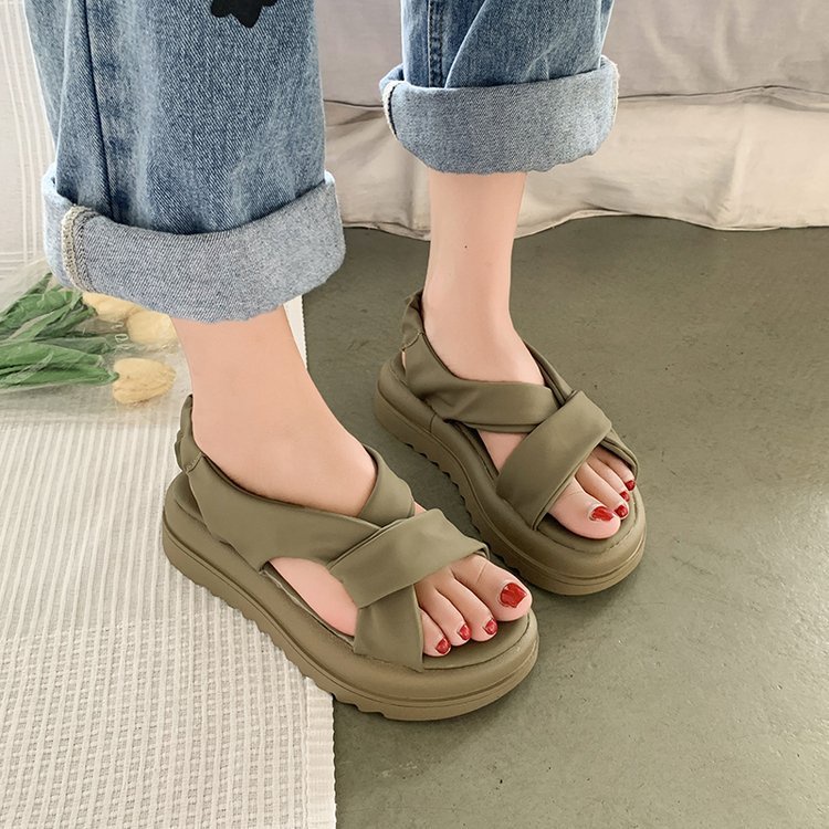 Sandal Heels Fuji Perempuan Cewek Lucu Bagus Lembut Comfort Fashion Terbaru Barang Import Sandal Sepatu Selop Kasut Sepatu Flat TL5