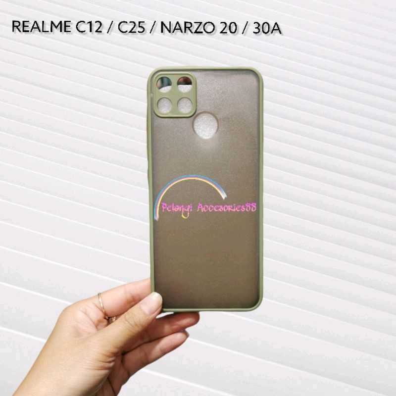 CASE REALME C12 / C25 / C25S / NARZO 30A / NARZO 20 SOFTCASE CASE DOVE FULL COLOUR