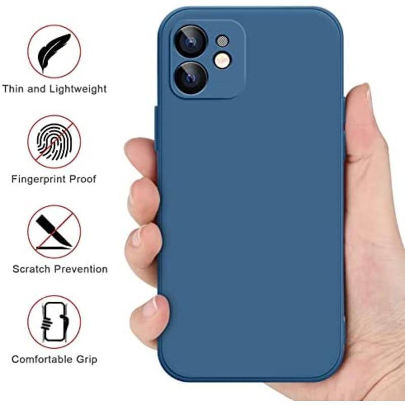 IPHONE Untuk iPhone14 13 12 11 Pro Max Plus Case Slim Silikon Cair Full Tertutup Soft Gel Karet Cover Untuk iPhone14 iPhone13