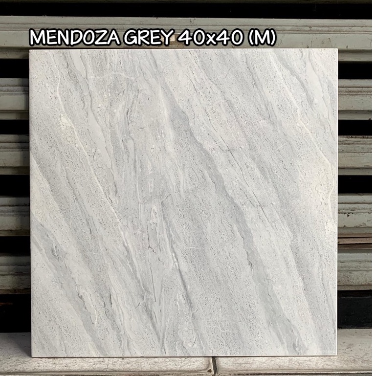 Keramik Mulia 40x40 Mendoza Grey - Kilat