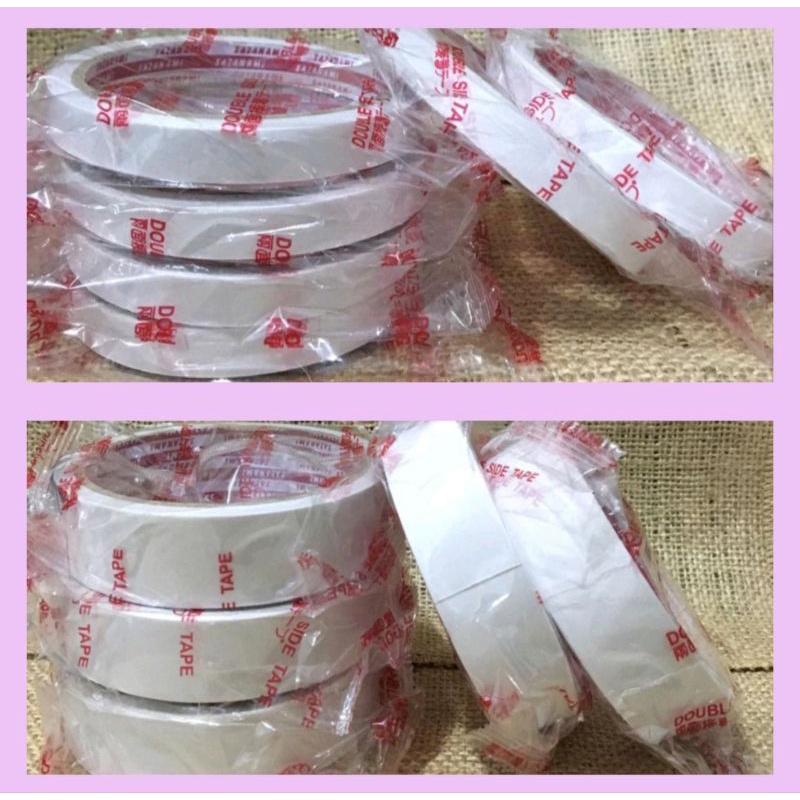 

DOUBLE TAPE MURAH 1/2 INCH DAN 1 INCH DOUBLE TAPE PUTIH SAZANAMI