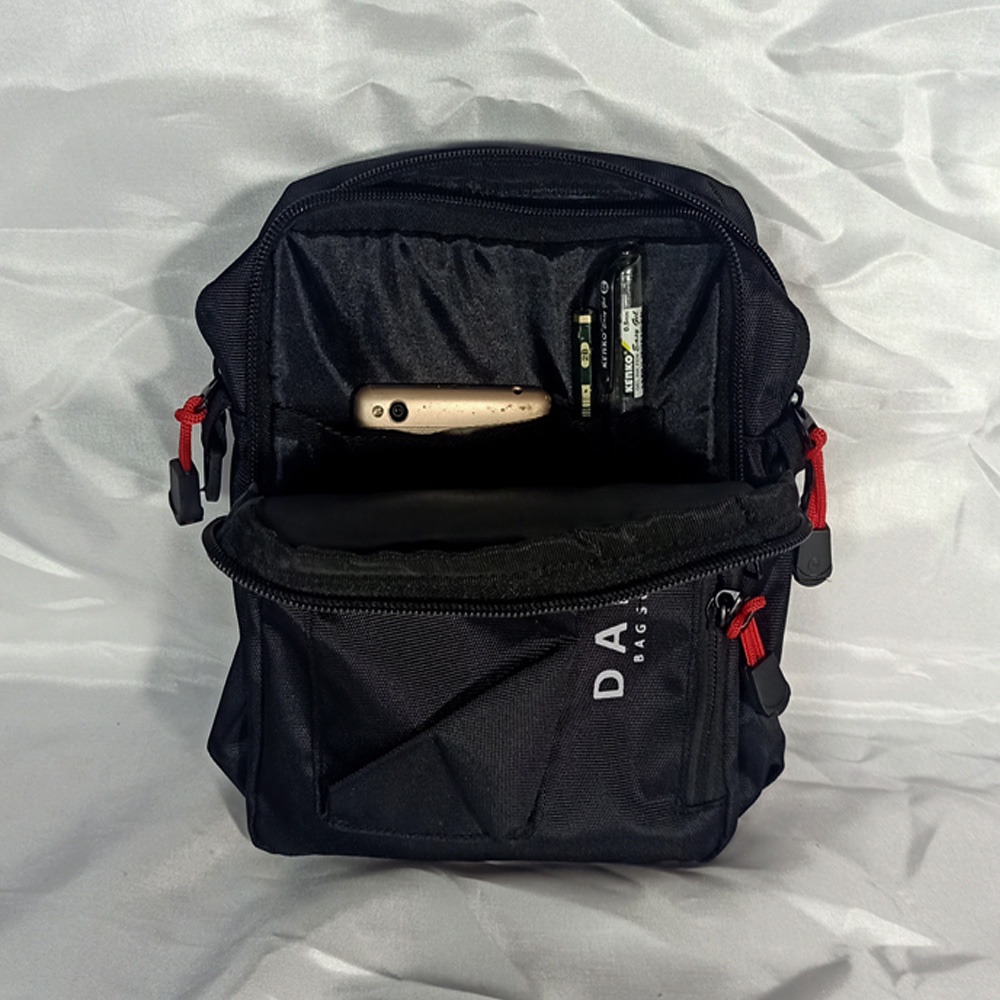 Tas Selempang Pria / Slingbag Slot Organizer DaikeR-ATSling bag / Riverwave BlacK And Blue