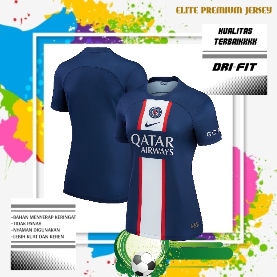JERSEY PARIS SAINT GERMIAN HOME LADIES 2022/2023 GRADE ORI | BAJU SEPAK BOLA WANITA PSG HOME TERBARU