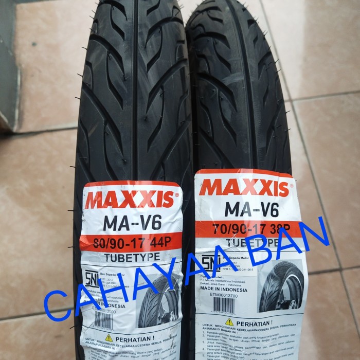 Ban Maxxis MA-V6 Ring 17 Ukuran 70/90-17+ 80/90-17 ( Sepasang)