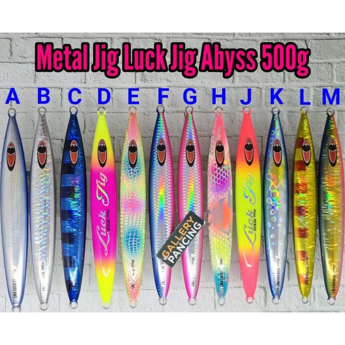 [Bayar DiTempat] Metal Jig Luck Jig Abyss 500g