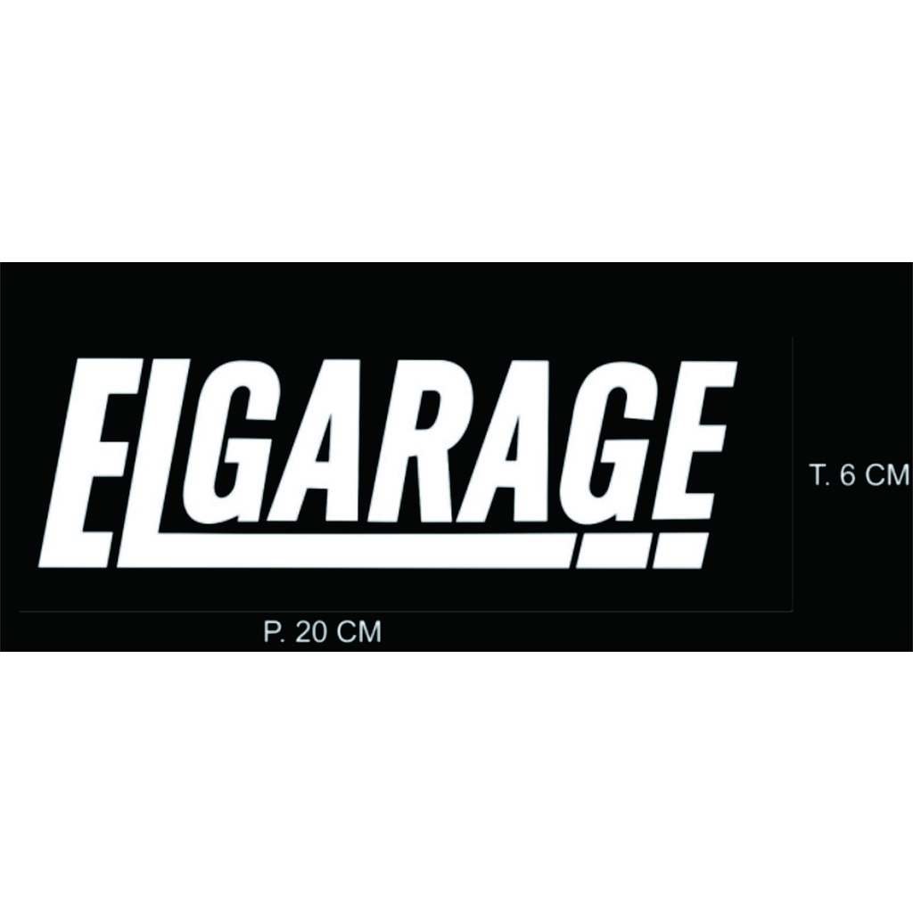 stiker cutting elgarage