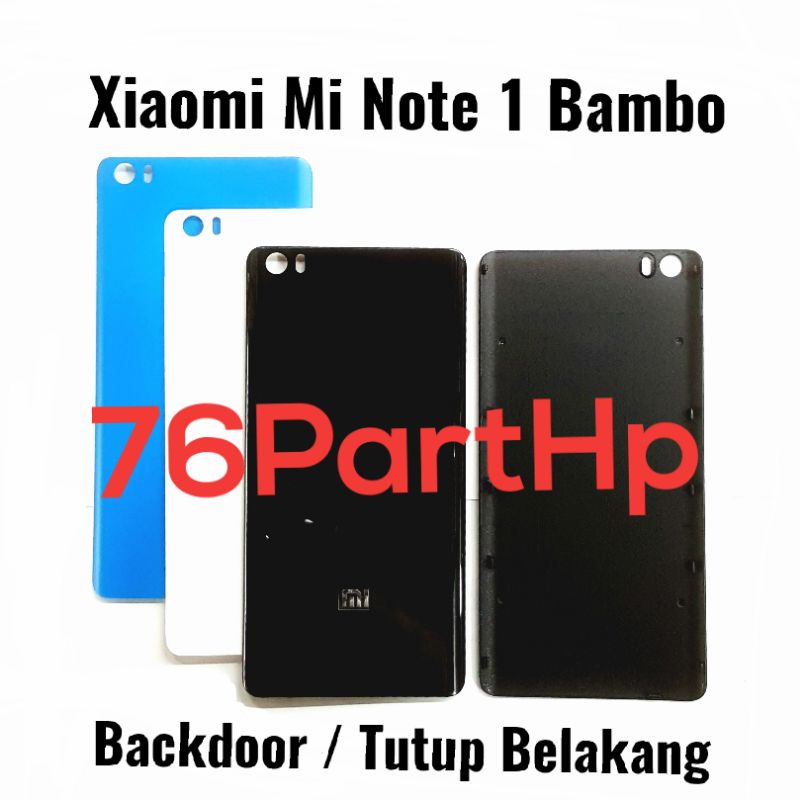 Backdoor Back Case Xiaomi Mi Note 1 Bambo Tutup Belakang Handphone