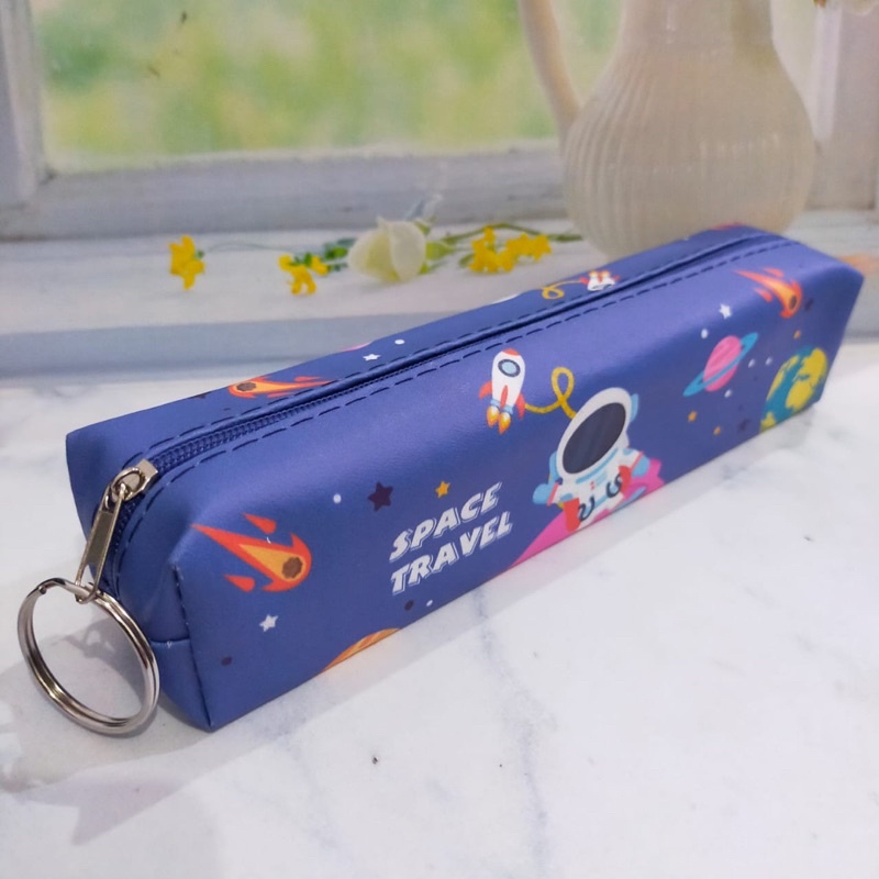 COD TEMPAT PENSIL LUCU SPACE BTS / POUCH KOSMETIK / KOTAK PENSIL SPACE BTS