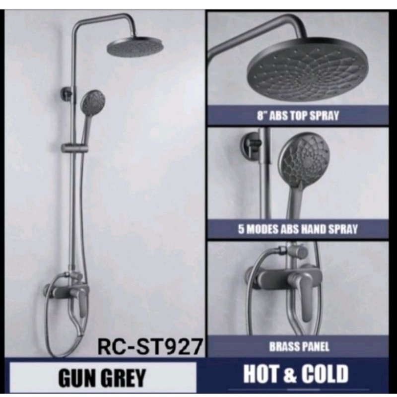 Shower tiang panas dingin grey / Shower tiang panas dingin Grey