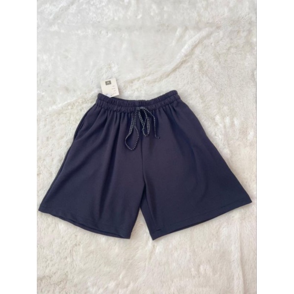 Celana Kulot Pendek Wanita Premium/Celana Wolfis - Ribbon Pants Casual HIGHWAIST LOOSE PANTS KULOT CRINCLE AIRFLOW