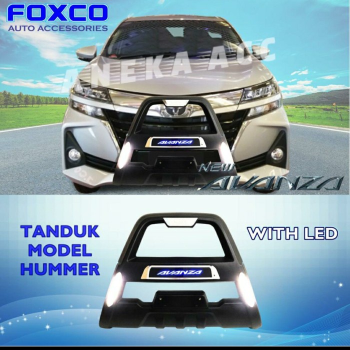 Tanduk Depan Avanza Model Hummer With Led #Original