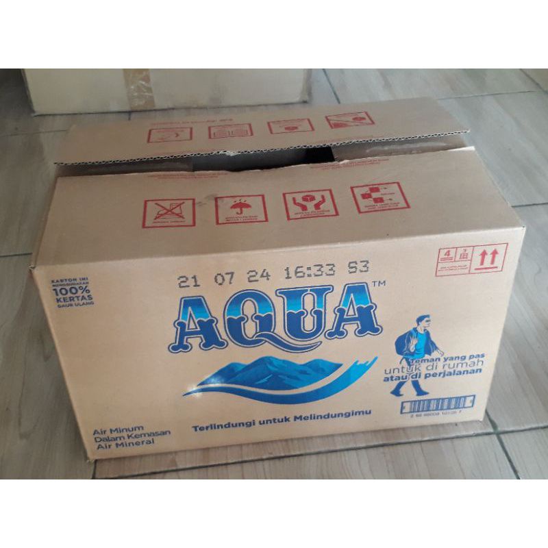 

kardus aqua bekas 600 ml/kardus tambahan packing/dus packing