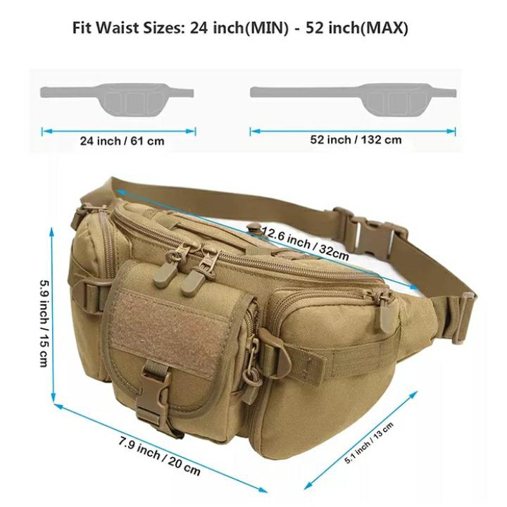 BIG SALE!! Waistbag Army Loreng TACTICAL ( HARGA GROSIR ) Model Pinggang dan Slingbag