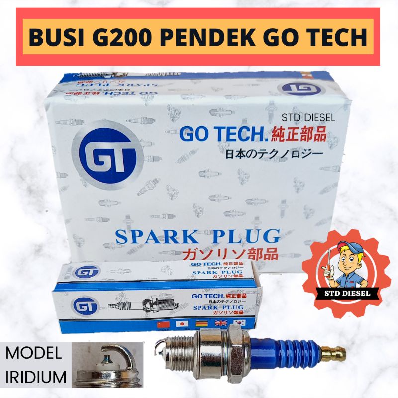 BUSI G200 PENDEK MERK GT IRIDIUM ET2500 ET5000 ET3500 ET7000 ET9000 ET1500