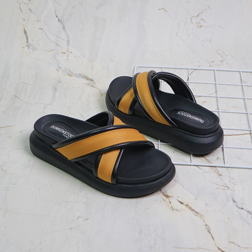 Dunkenstock ZOEY Sandal Selop Wanita sandal wedges model silang sandal empuk terbaru