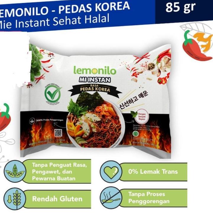 

9.9 HARGA GROSIR Lemonilo Mie goreng instant rasa pedas Korea 85 gram