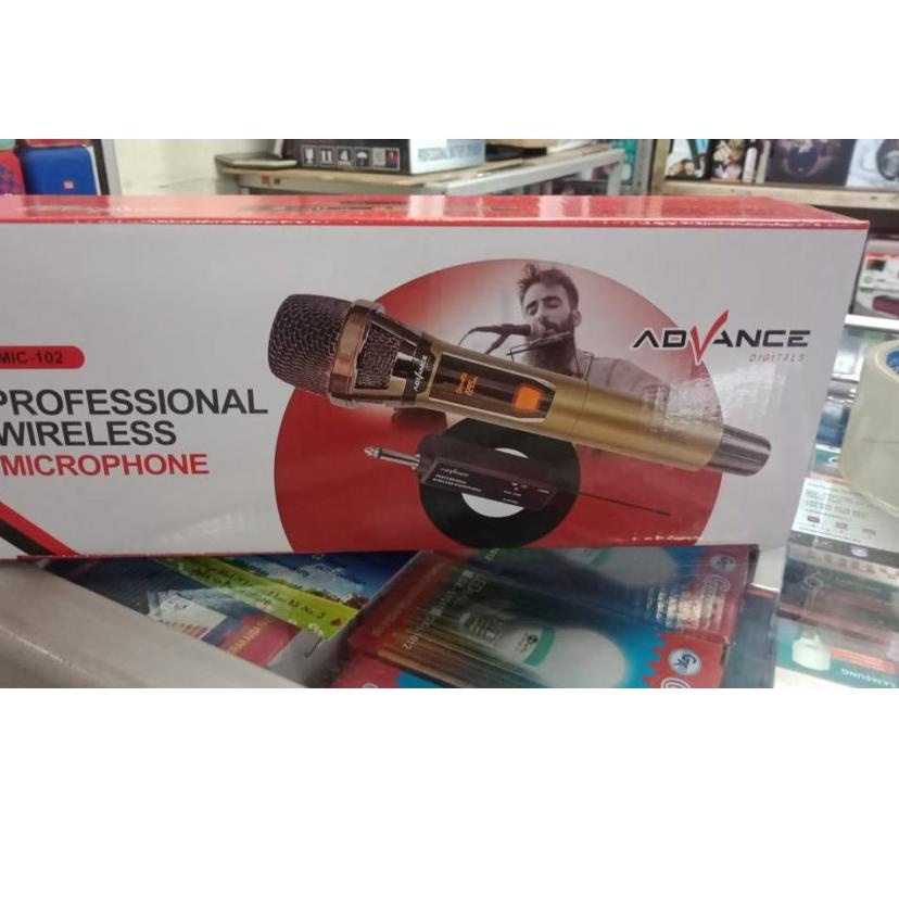 Paling Laris TERLARISSS  Profesional Microphone Wireless Advance Mic-102 ~ CANTER STORE ( COD )