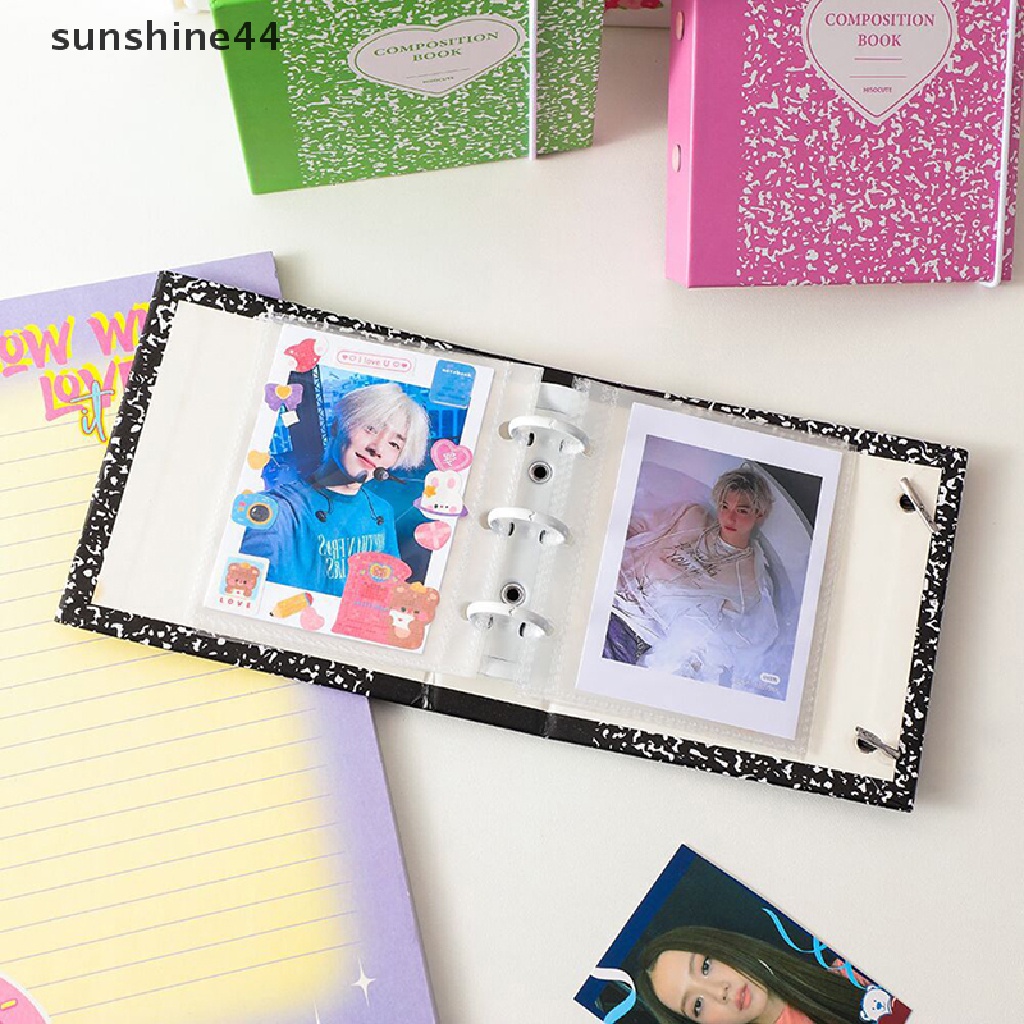 Sunshine New A8 Binder Kpop Photocard Collect Book Chasing Stars Album Foto Gambar Idol Penyimpanan Buku Photo Card Sleeves Collect Book.