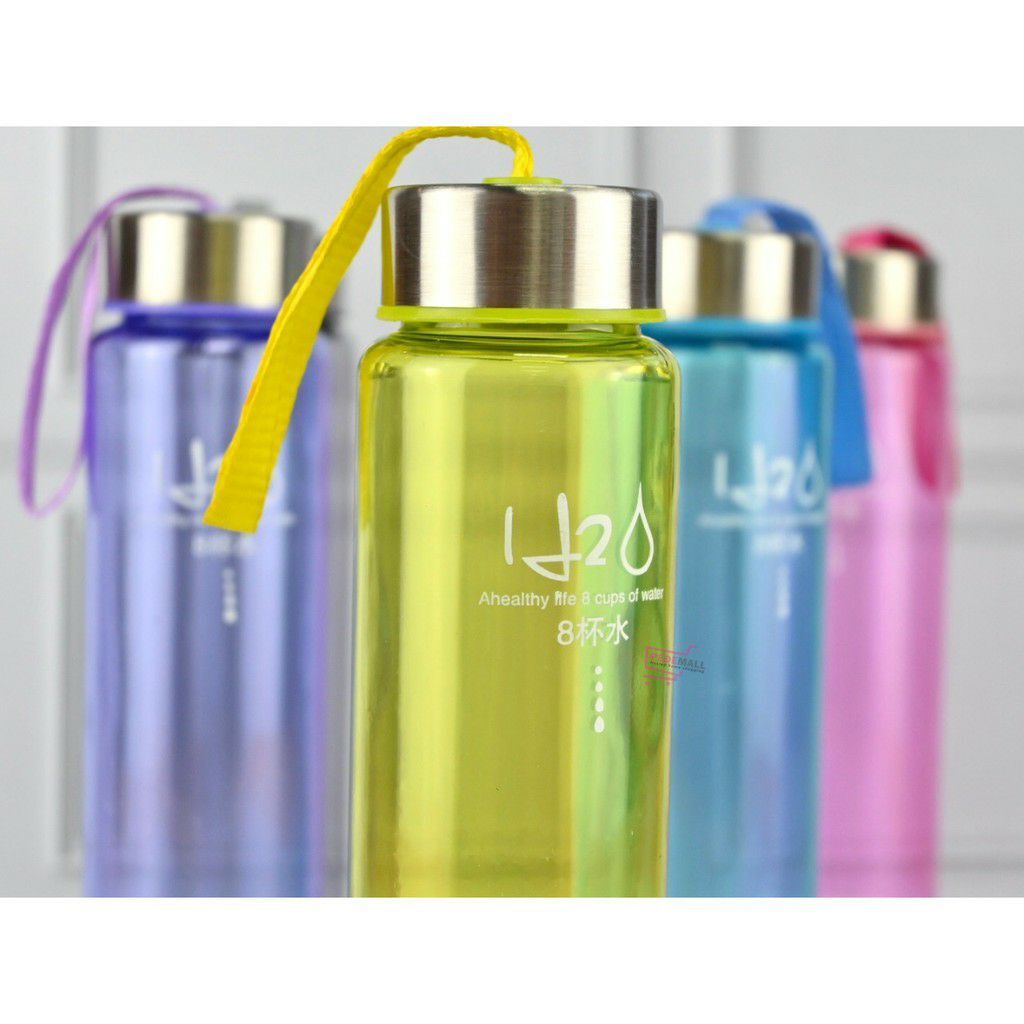 COD SM88 Botol My Bottle H20 Versi Bening H2O Botol Minuman Slim Transparant BPA FREE