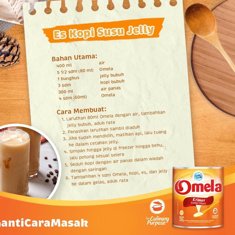 

✨Original✨ Frisian Flag Omela Susu Kental Plain Kaleng 2 x 490 gr !!