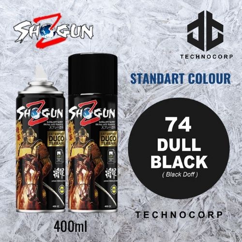 

Cat Semprot SHOGUN Z 74 DULL BLACK / FLAT BLACK DOFF HITAM BURAM 400cc