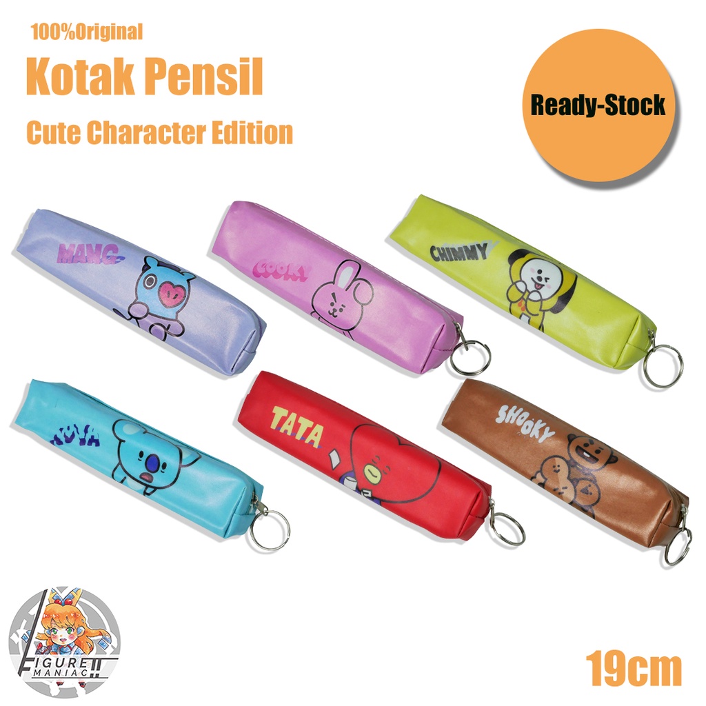 KOTAK PENSIL - MOTIF LUCU BTS BOYBAND KOREA KOTAK PENSIL TATA COOKY CHIMMY KOYA SHOOKI MANG RJ