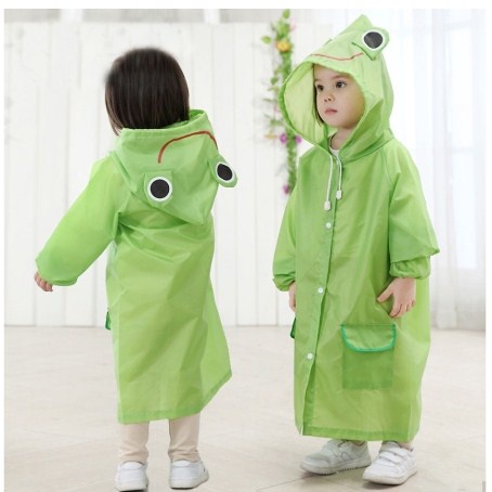 Jas Hujan Anak Terusan Motif Karakter Lucu