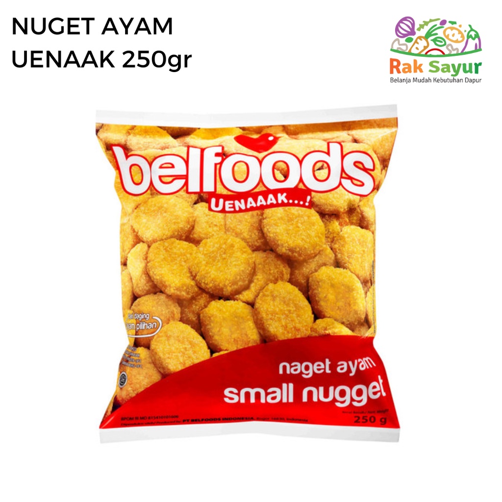 

Nugget Ayam Uenaaak 250gr Frozen Food Rak Sayur Padang