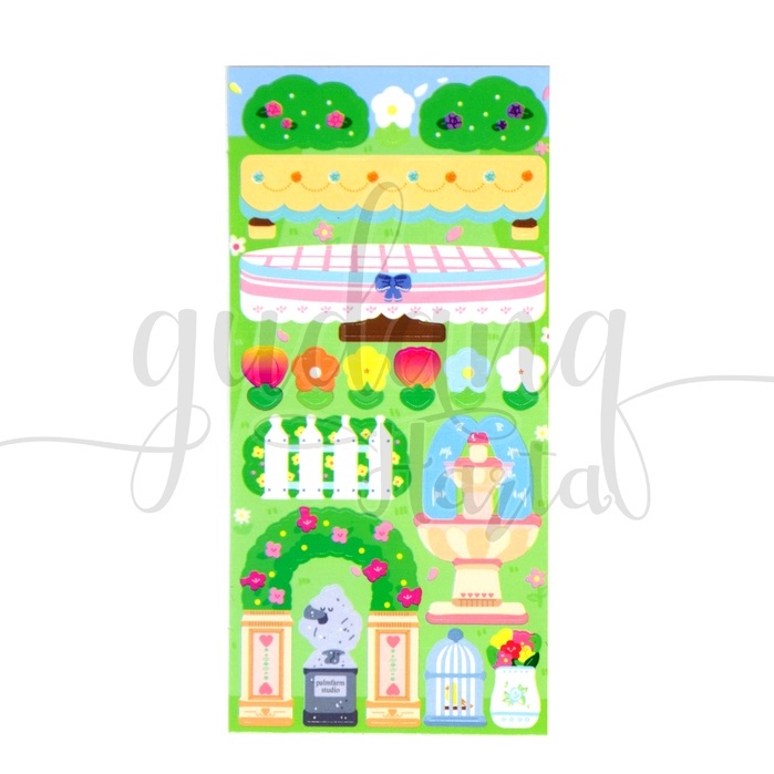 Stiker DIY Dream Garden Sticker Motif Taman Hijau Unik DIY Scrapbook GH 303515