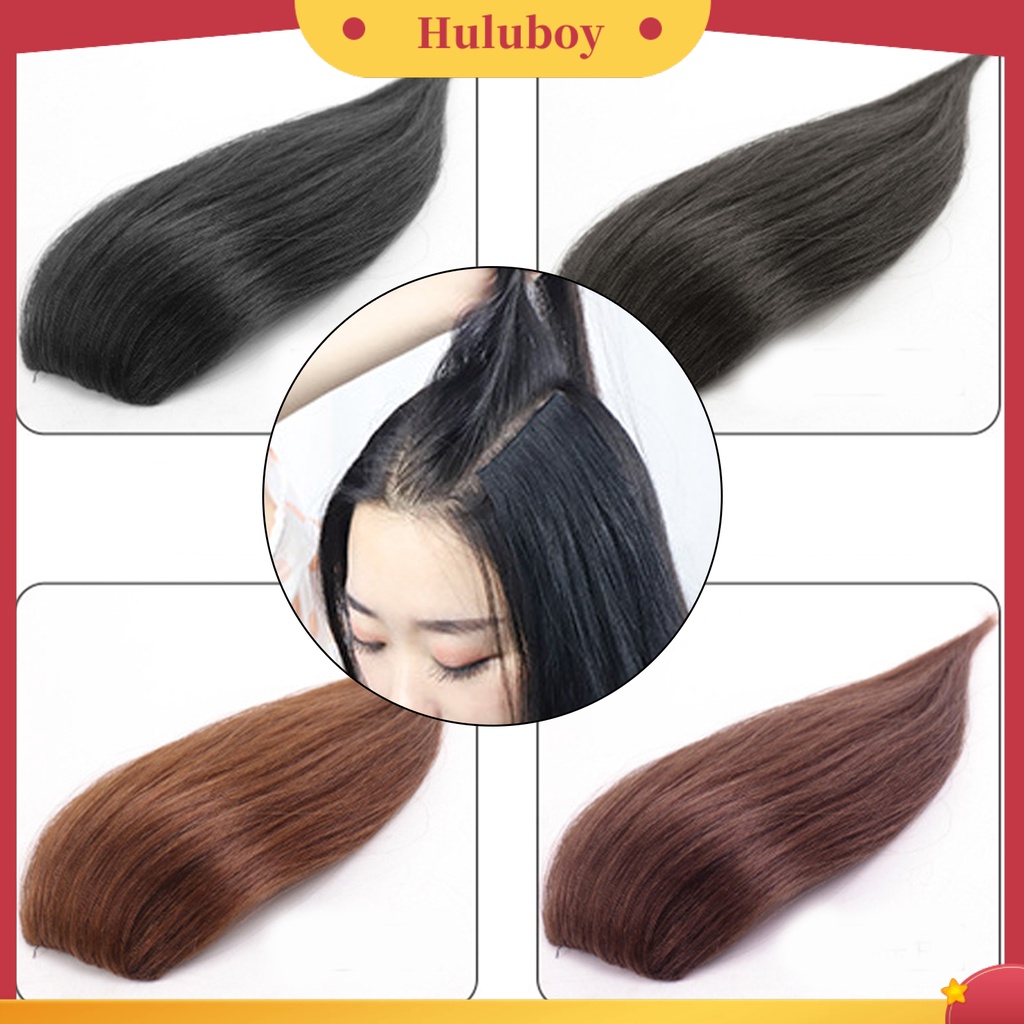 Klip Rambut Palsu Extension Panjang Elastis Invisible Untuk Wanita