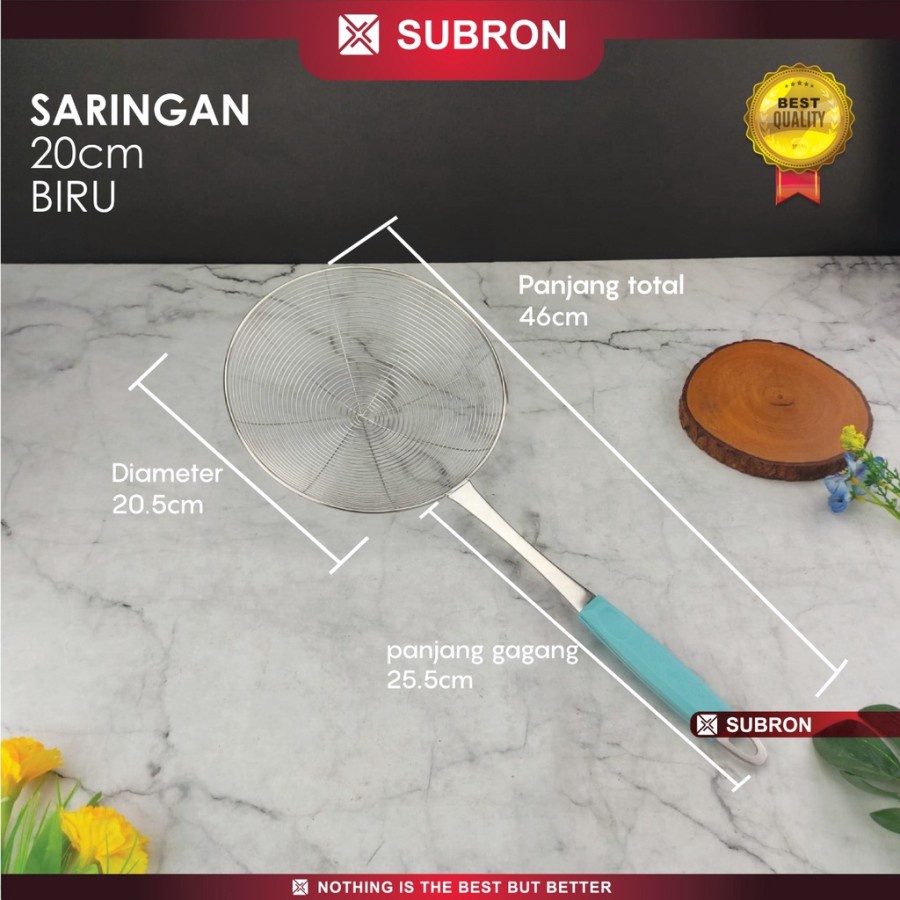 Saringan Stainless 16cm 18cm 20cm Serok Multifungsi Saring - SUBRON